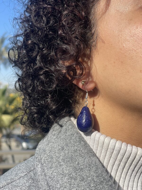 Blue Stone Earrings - Image 2