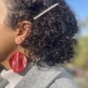 Red Wavy Earrings - Image 5