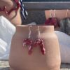 Christmas Twisted Candy Cane Earrings