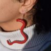 Red Doodle Earrings - Image 3